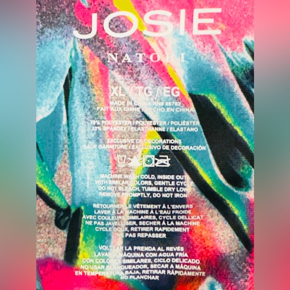 JOSIE NATORI - Solstice - Trellis Wave Track Leggings. XL.   NWT - Picture 8 of 10